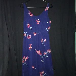 Navy blue tank top dress